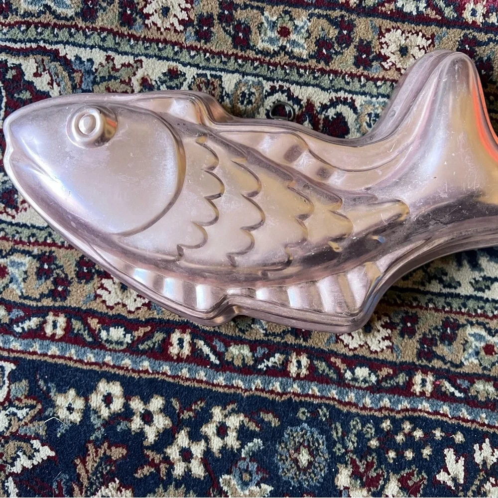 Copper Jello Fish-Shaped Mold